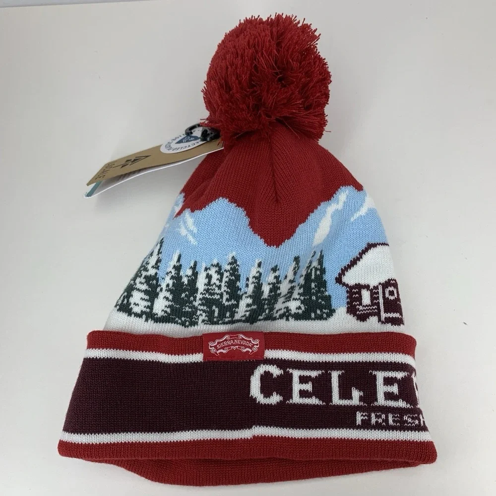 Sierra Nevada Brewing Beanie Celebration Fresh Hop IPA Locale Hat Pom Cap w/ Tag